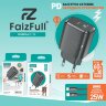 (МСК) CЗУ + кабель PD FaizFull FC170 USB-A 35W, USB-C 25W  (Нейлоновый кабель) R54049 оптом
