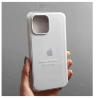 Silicone Case iPhone 12 Pro Max (6.7) белый Накладка силиконовая под оригинал "с логотипом" закрытая 00-00039724 (МСК)
