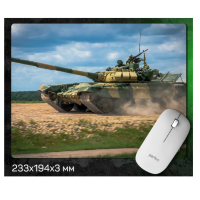 Perfeo Коврик для компьютерной мыши "Tanks", Рис.9 (194*233*3 мм), полипропилен+вспененный пластик
