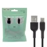 Кабель USB - microUSB HOCO X13 1m силиконовый Black оптом