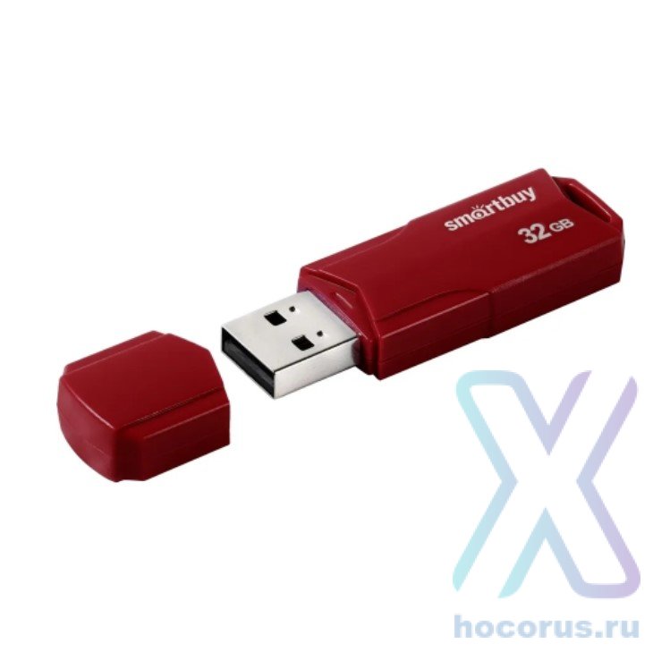 Флеш-накопитель 32 Gb SmartBuy Clue Burgundy оптом