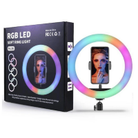 Лампа для селфи MJ26 RGB диаметр 26 см