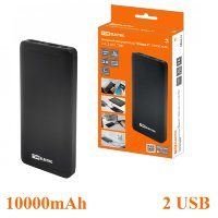 Внешний аккумулятор TDM Power bank "Юкон 4", 10000mAh Li-Po, 2XUSB, 2А, черный