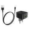 Зарядное устройство HOCO C70A  USB + Кабель USB-Type-C, 3A, черный 6931474706652 (МСК) оптом