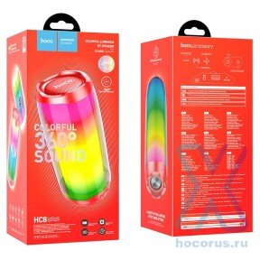 Портативная колонка  HOCO HC8 Bluetooth USB microSD Red (мятая упаковка) оптом