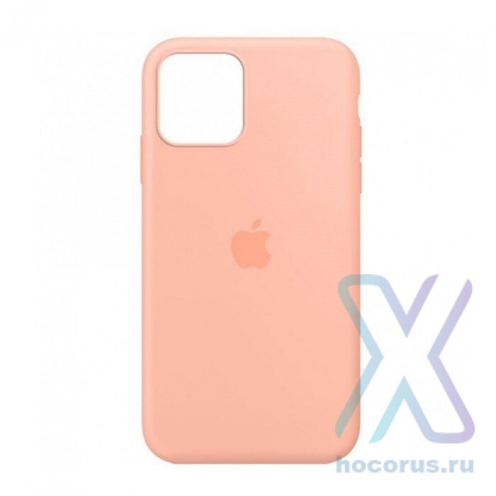 Silicone Case iPhone 12 Pro Max (6.7) бледно-персиковый Накладка силиконовая под оригинал "с логотипом" закрытая 00-00047174 (МСК) оптом