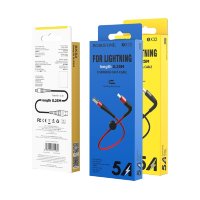 Кабель USB - lighting BOROFONE BX32 0.25 m силиконовый Black 5A