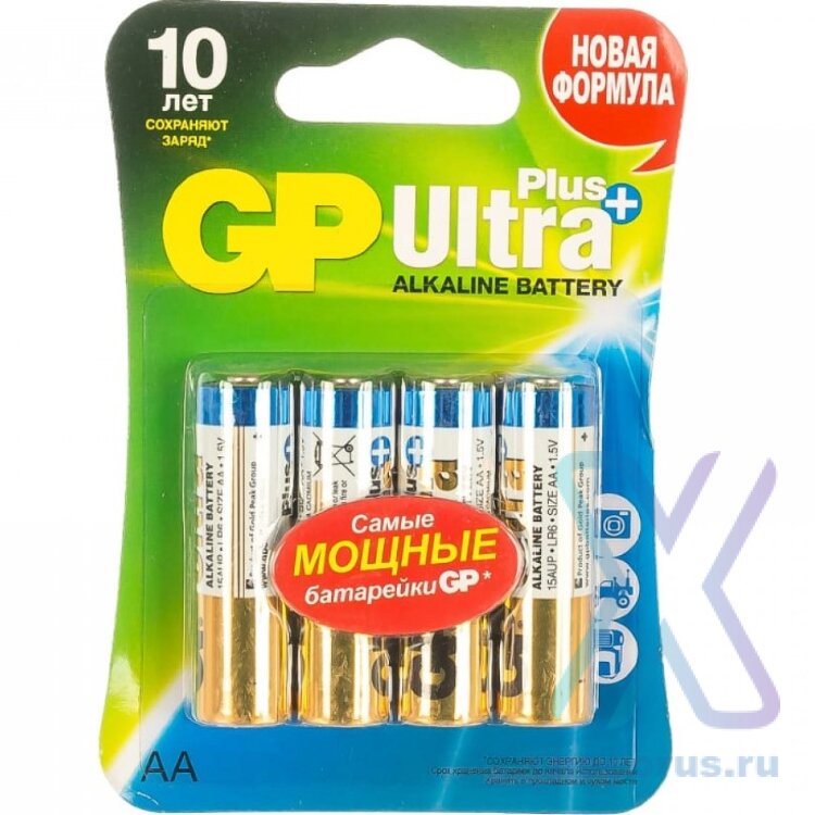 Элемент питания GP LR6 ULTRA+ BL/4 оптом