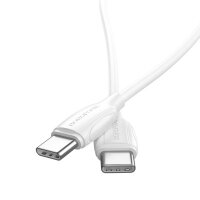 Кабель Type-C - Type-C BOROFONE BX19 PD 1m White