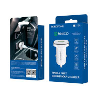 АЗУ BOROFONE BZ12A Lasting, USB, 3A, белый 6931474708687 (МСК)