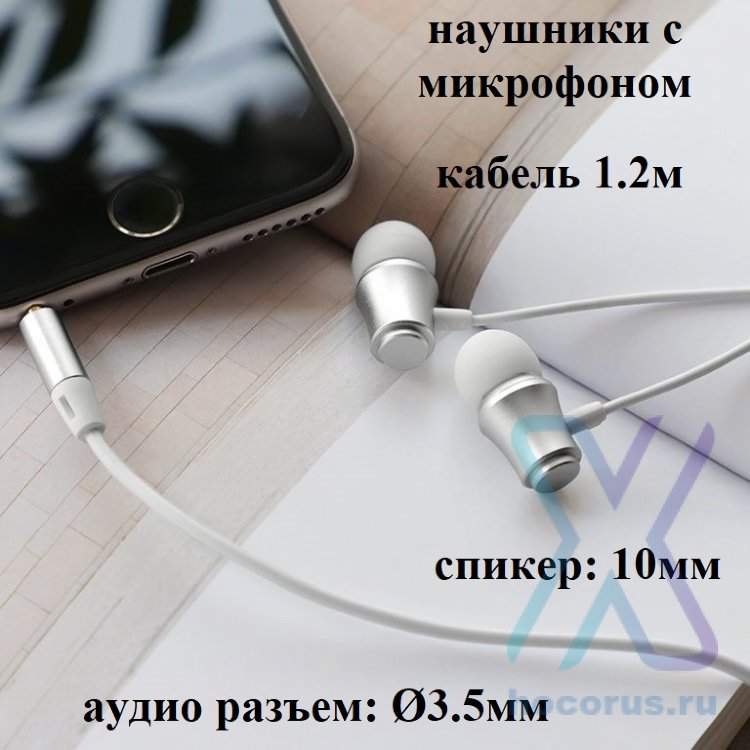 Гарнитура Borofone M29 для мобильных устройств Silver оптом