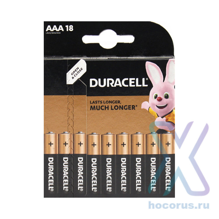 Элемент питания Duracell LR03 BL/18 оптом