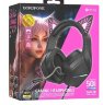 Наушники полноразмерные  Borofone BO106 Cute cat ear luminous gaming headphones Black оптом