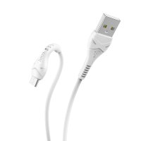 Кабель USB - microUSB HOCO X37 Cool power charging data cable for Micro 0.5M White