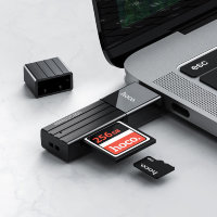 Переходник HOCO HB20 Mindful, USB - TF/SD, черный, (USB 3:0 - 5 Gb) 6931474735218 (МСК)