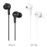 Проводные наушники HOCO M50 Daintiness, Jack 3.5mm, 1.2 м, черный, контроллер с микрофоном 6957531091943 (МСК) оптом