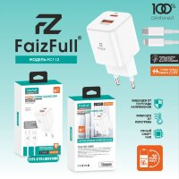 (МСК) CЗУ + кабель PD FC112 USB-A 20W, USB-C 20W R53442