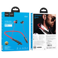 Беспроводные наушники HOCO ES61 Manner sports, Bluetooth, 200 мАч, красный 6931474760784 (МСК)