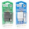 Зарядное устройство HOCO C72Q Glorious USB + Кабель USB-Micro, черный 6931474732521 (МСК) оптом