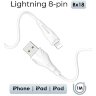 Кабель USB BOROFONE BX18 Optimal, USB - Lightning, 2А, 1 м, белый 6931474700421 (МСК) оптом