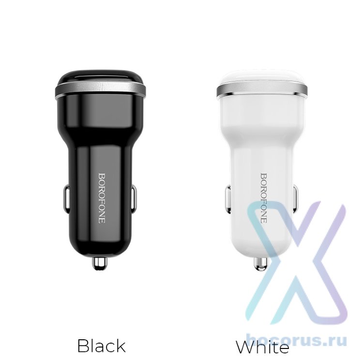 АЗУ BOROFONE BZ13 Extreme, 2*USB, 2.4A, белый 6931474717146 (МСК) оптом