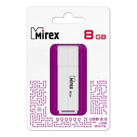 Флэш-накопитель 8 Gb MIREX LINE White