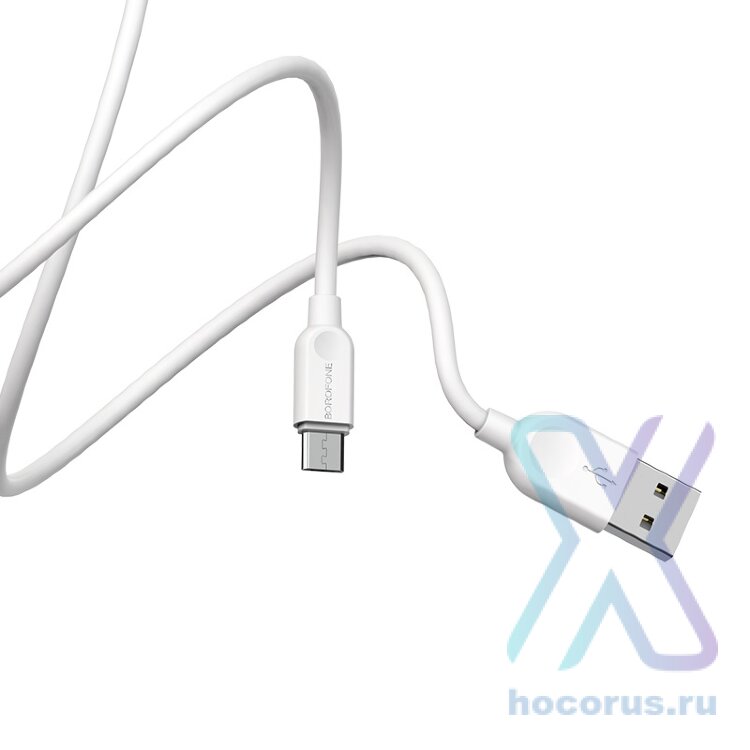 Кабель USB - microUSB BOROFONE BX14 2 m силиконовый White оптом