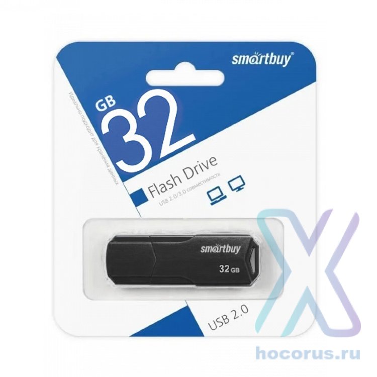 Флеш-накопитель 32 Gb SmartBuy Clue Black оптом