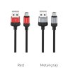 Кабель USB - microUSB BOROFONE BX28 1m силиконовый Grey оптом