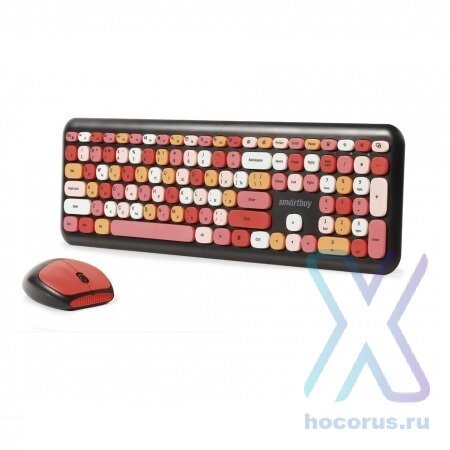 Комплект беспроводной  Smartbuy SBC-666395AG-K Black клавиатура+мышь оптом