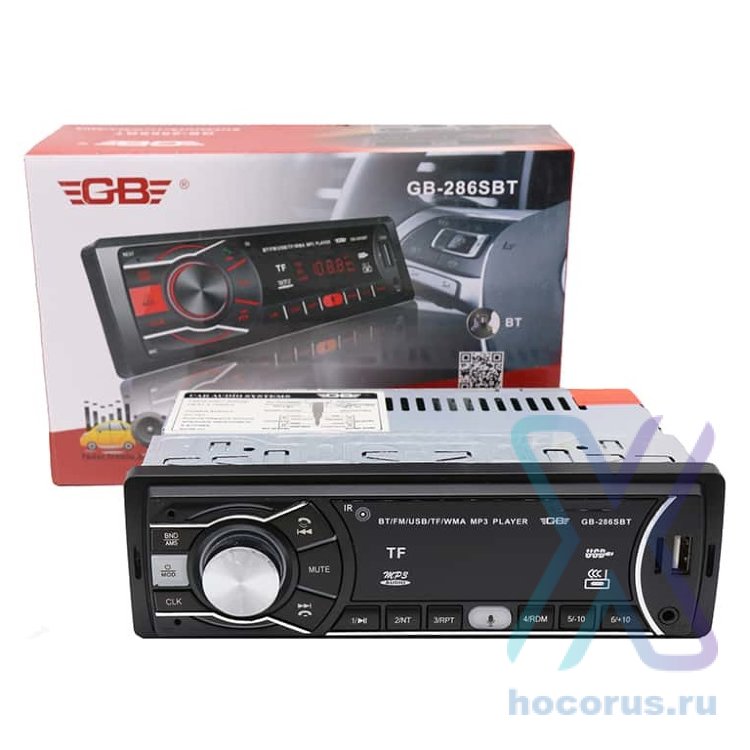 Автомагнитола GB GB-286SBT , usb, micro, aux, fm, пульт оптом
