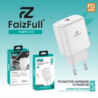 (МСК) СЗУ FaizFull FC86 USB-C 20W PD в коробке R53284