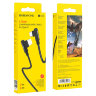 Кабель USB BOROFONE BX58 Lucky, USB - Type-C, 2.4А, 1 м, черный, Г-образный 6931474752178 (МСК) оптом