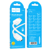 Кабель USB HOCO X113 1м Micro белый 6942007646154 (МСК)