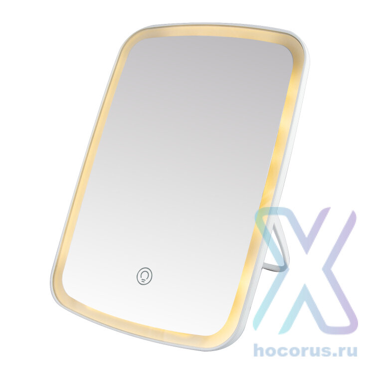 (ИСА.МСК) Настольное зеркало для макияжа с подсветкой ML-07 ISA белое IS123232 оптом