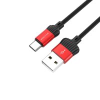 Кабель USB - Type-C BOROFONE BX28 1m силиконовый Red