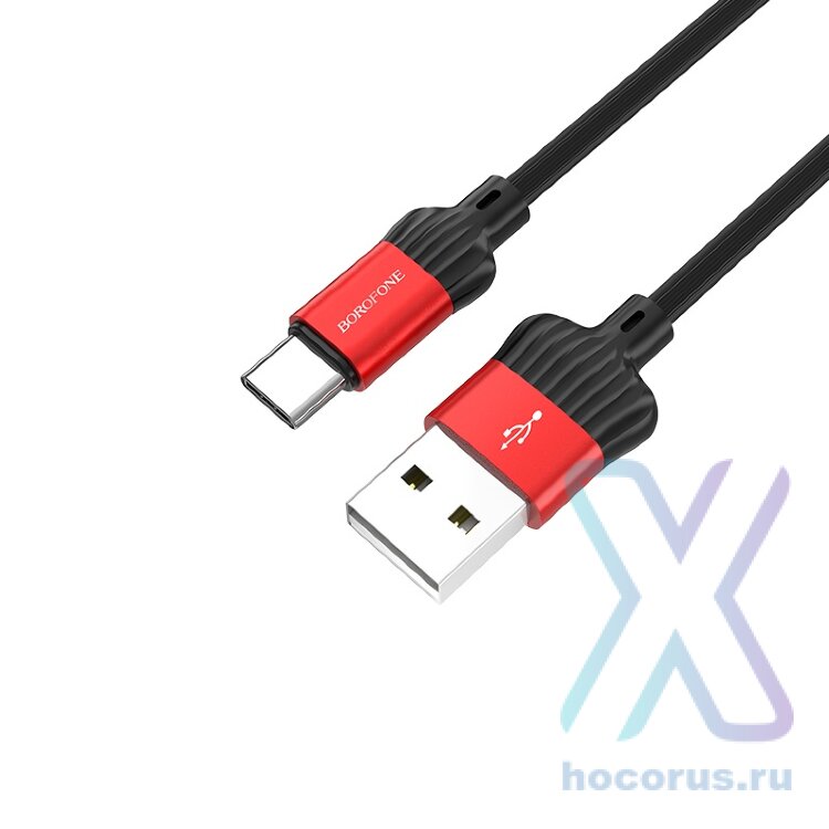 Кабель USB - Type-C BOROFONE BX28 1m силиконовый Red оптом