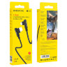 Кабель USB BOROFONE BX58 Lucky, USB - MicroUSB, 2.4А, 1 м, черный, Г-образный 6931474752154 (МСК) оптом