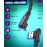 Кабель USB BOROFONE BX58 Lucky, USB - MicroUSB, 2.4А, 1 м, черный, Г-образный 6931474752154 (МСК) оптом