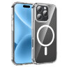 Чехол HOCO TPU Magnetic series airbag anti-fall для iPhone 16 Pro Max 6.9", прозрачный 6942007635806 (МСК) оптом