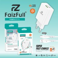 (МСК) CЗУ + кабель Type-c FC116 20W QC3.0 REAL(25W) R53437