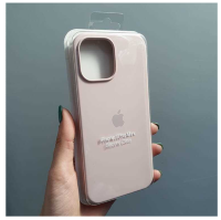 Silicone Case iPhone 12 Pro Max (6.7) молочный Накладка силиконовая под оригинал "с логотипом" закрытая 00-00039740 (МСК)