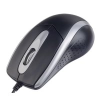 Мышь проводная  Perfeo TOUR Black/Silver