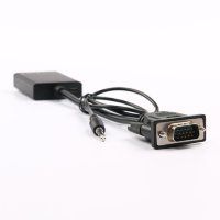 Переходник HDMI - VGA - 3.5 Jack  20 см с внешним питанием