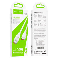 Кабель HOCO X93 Type-C-Type-C 100W 5A 2м TPE White