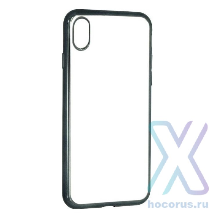 Бампер для телефона iPhone X/ XS  Clear Case с защитой камеры (В пленке) оптом