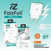 (МСК) CЗУ + кабель Micro FC118 18W QC3.0 R53427