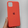 Silicone Case iPhone 12 Pro Max (6.7) персиковый Накладка силиконовая под оригинал "с логотипом" закрытая 00-00044728 (МСК) оптом