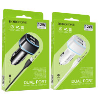 АЗУ BOROFONE BZ14 Max, 2*USB + Кабель USB-Type-C, 2.4A, черный 6931474735966 (МСК)