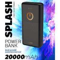 Внешний аккумулятор Perfeo 20000mAh SPLASH + Micro usb /In Micro usb /Out USB 1 А, 2.1A/ Black